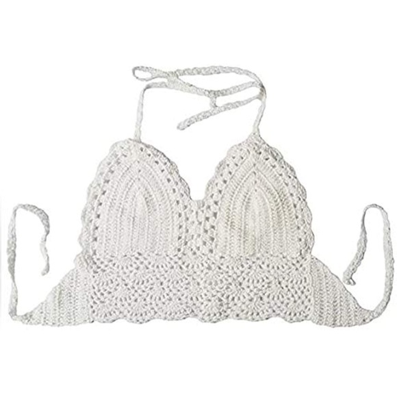 Crochet Halter Crop Top - Picture 5 of 5